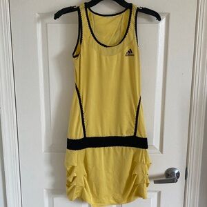 Adidas Yellow and Black Tennis Dress